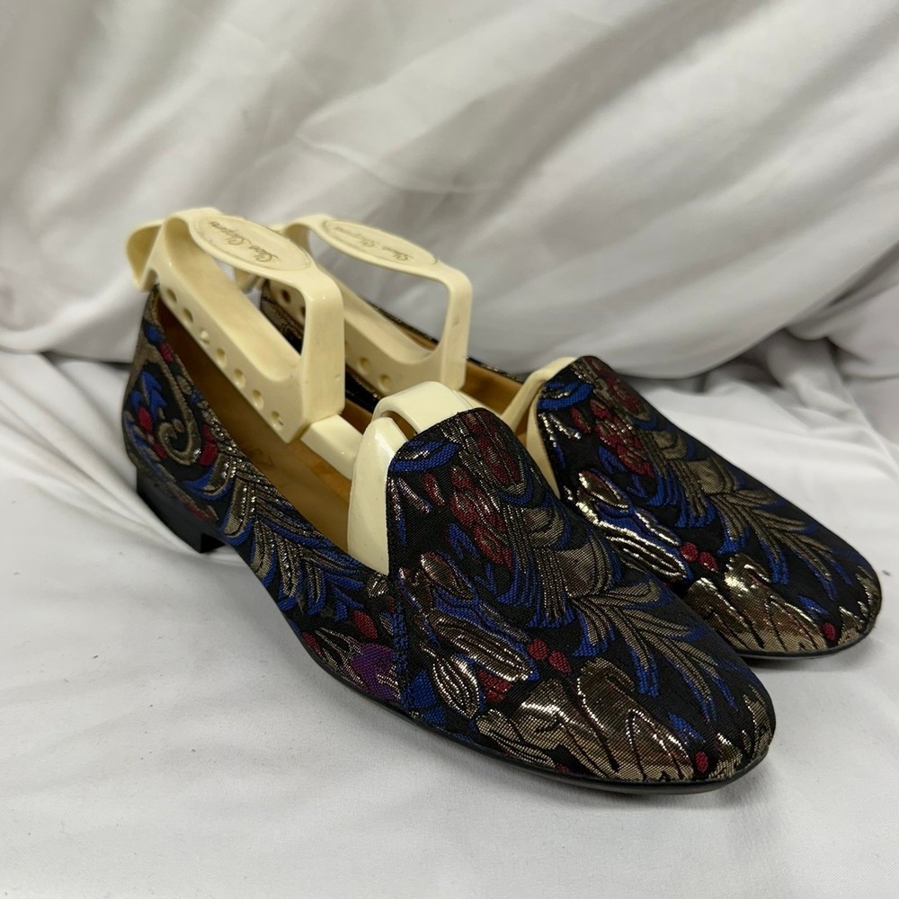 Naturalizer Emiline Womens Comfortable Fashion Flat Loafer Shoes - Black Multi - Picture 5 of 10